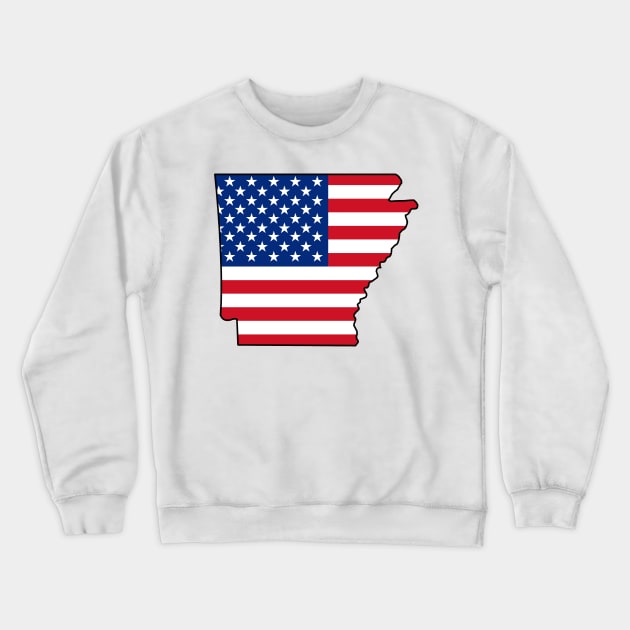 Arkansas USA Crewneck Sweatshirt by somekindofguru